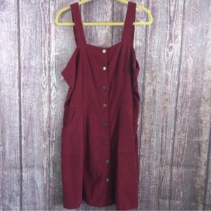 Pie in the sky red jumper dress